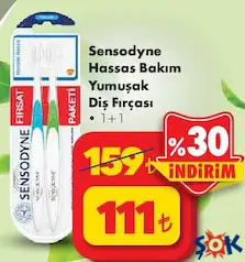 SENSODYNE HASSAS BAKIM YUMUŞAK DİŞ FIRÇASI 2'Lİ fiyat ve kampanya bilgisi